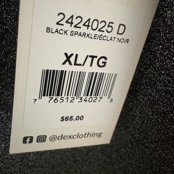 Dex Silver Shimmer Mockneck Shirt Size XL - Picture 4 of 6